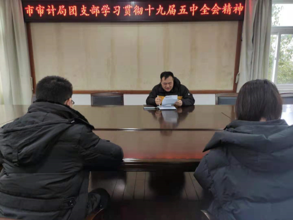 市审计局团支部召开学习贯彻党的十九届五中全会精神专题组织生活会