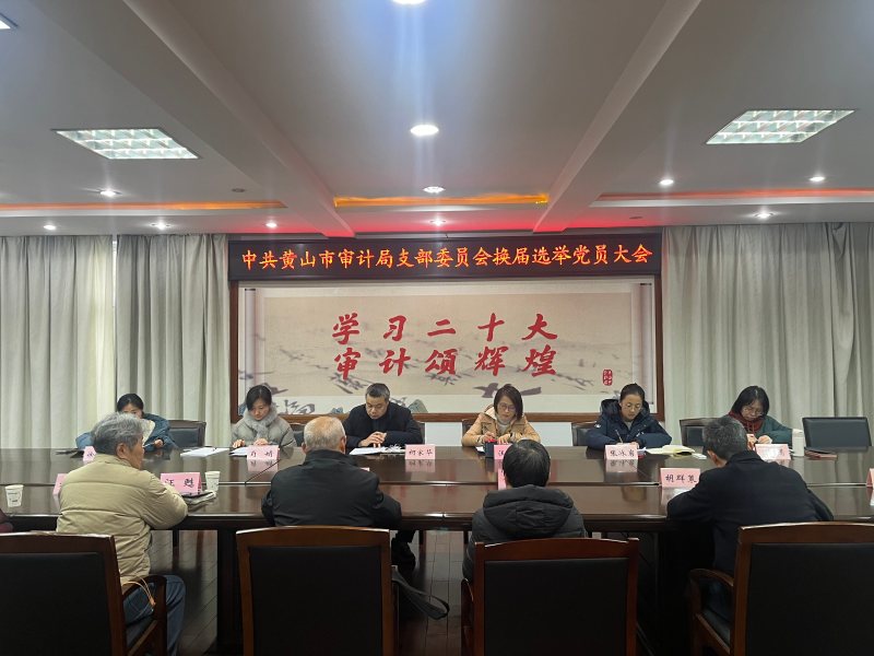 中共黄山市审计局支部委员会圆满完成换届选举工作